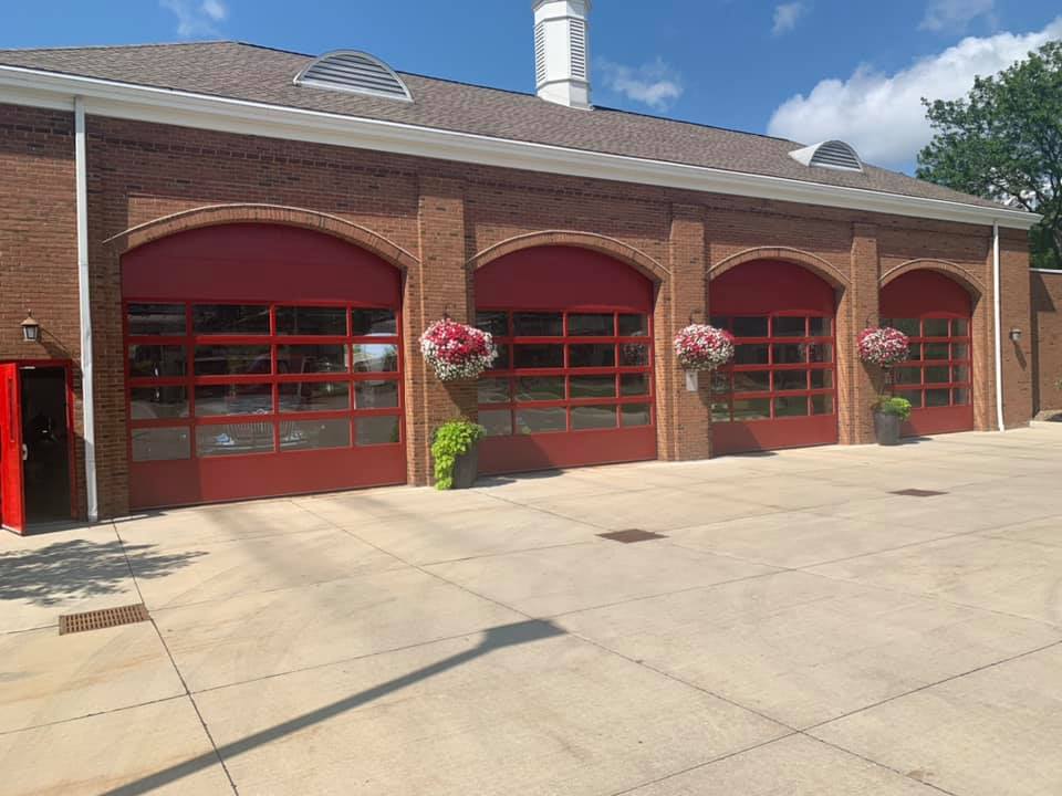 Commercial Doors at a Fire Station in Painesville, Cleveland, Mentor, OH, Solon, OH, Streetsboro, and Chesterland