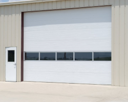 Commercial Sectional Door with One Full View Section