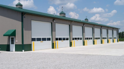 Commercial Sectional Overhead Doors with Full View Window Section 